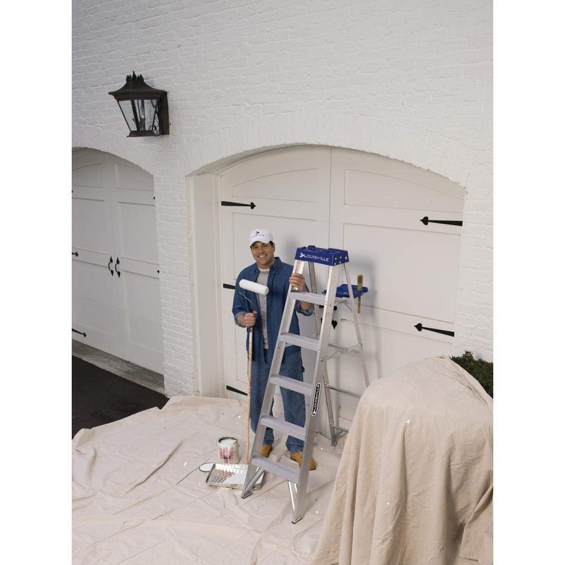 Louisville Ladder 4-Foot Aluminum Step Ladder, 250-Pound Capacity, AS2104