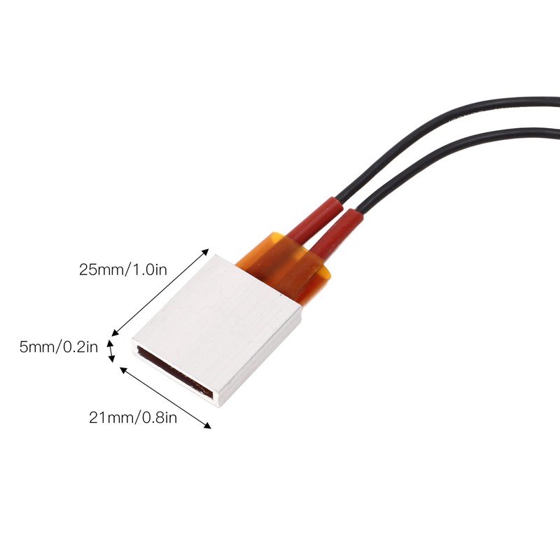5Pcs PTC Heater Plate Ceramic Thermostatic Aluminum PTC Heating Element