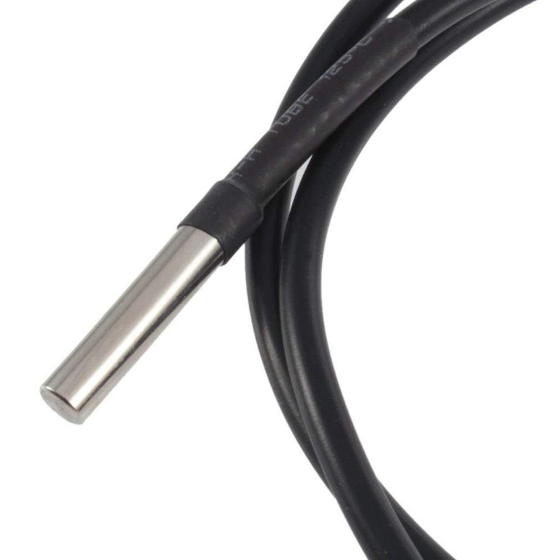 HiLetgo 5pcs DS18B20 Temperature Sensor Temperature Probe Stainless Steel Package
