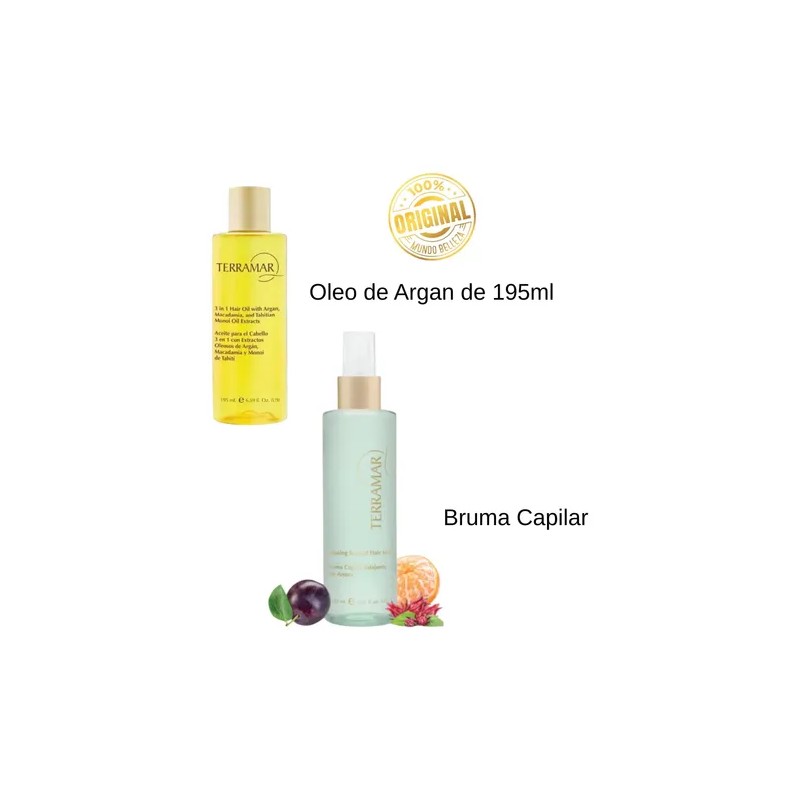 Oleo De Argan 195ml + Bruma Capilar 125ml