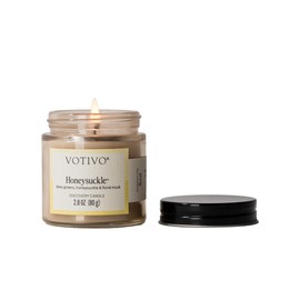 Votivo Honeysuckle 2.8 oz Discovery Candle | Soy Wax Blend | Floral Scent | 25 Hour Burn Time | Candles for Home Scented | Candle Gifts | Highly Scented