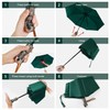 Lejorain Men's Black Skull Umbrella - Cool Luxury Auto Open