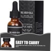 minkissy Beard 30ml Men's Essential Black Castor Relief Itching Smooth
