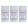 3 Pack Desodorante Naturaldry Mujer Intense Bergamota Barra