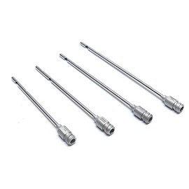 Zikimed Teat Cannula or Needles with 2 Eyes 2 mm Stainless Steel 4-Piece Set (Small Animal only)