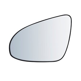 Fit System Driver Side Heated Mirror Glass w/Backing Plate, Toyota Camry Sedan, Avalon, 4 9/16" x 6 3/4" x 8" (for OE Square Mount, w/o Blind Spot)