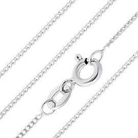 Aeon Jewellery 925 Sterling Silver Chain - 2mm Diamond Cut Link Chain I 16, 18, 20, 22, 24, 26, 28, 30 Inch I Silver Chain For Step Looks, Gifts or Pendant Replacement I Polishing Cloth & Case,
