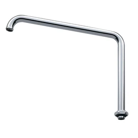 SANEI A230-61X2H-16 Waist Pipe Upward Diameter 0.6 inch (16 mm), Length 9.4 inches (240 mm), Silver