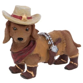 Dachshund Dog As A Cowboy Sheriff Christmas Tree Ornament New 2022 Holiday Decoration Great Gift Idea Dog Ornament Resin Stocking Stuffers