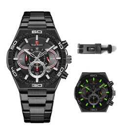 TEARTRACE Men's Watch Luxury Business Multifunction Chronograph,Fashion Dress Waterproof Date Analog Luminous Casual Sport Wrist Watch Men's Gifts