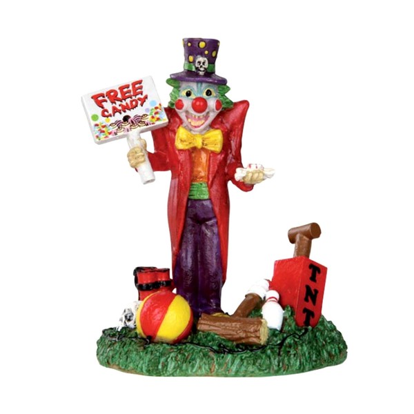 Lemax 32102 Free Candy Clown Spooky Town Figure Halloween Decor Figurine