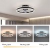 LYNICESHOP 20 insh Ceiling Fan with Lights Dimmable LED Reversible
