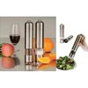 You and Me Salt or Pepper Mills With Electric Dispenser In Stainless Steel