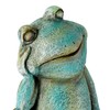 Alpine Corporation ZEN722 15" Thinking Frog Garden Statue – Whimsical