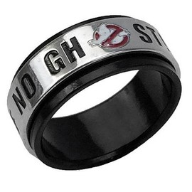 Factory Entertainment Ghostbusters No Ghosts Spinner Ring Small Size 8
