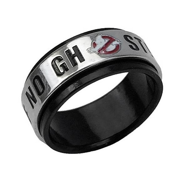 Factory Entertainment Ghostbusters No Ghosts Spinner Ring Small Size 8