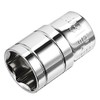 sourcing map 1/2-Inch Drive 18mm 6-Point Shallow Socket, Metric, Cr-V