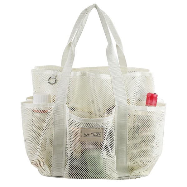 AfitLulu Large Mesh Beach Bag for Women and Men, Lightweight