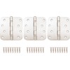 Stone Harbor Hardware 4" Ball-Bearing Door Hinges, 5/8" Radius Corner,