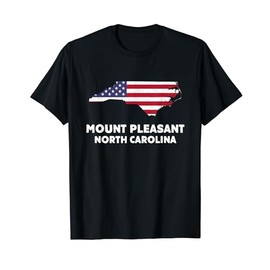Distressed Patriotic USA Flag Mount Pleasant, NC T-Shirt