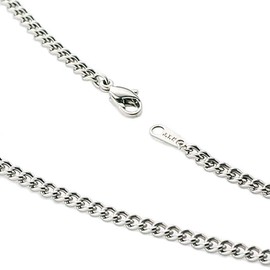 Leger Chain Necklace, Titanium, 15.0 - 31.5 inches (38 - 80 cm), Width 0.14 inches (3.5 mm), Kihei, Made in Japan, Hypoallergenic to Metal, Titanium