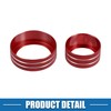 X AUTOHAUX Car Console AC Audio Volume Knob Ring Cover