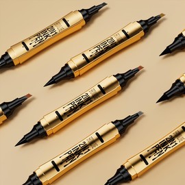 UNYOKE New Feeling Eyebrow Natural Smooth Brush Tip Color Retention Crisp Vibrant Fork Double Ended 4 Prong Eyebrow Pencil, 4 Tip Eyebrow,4 Tipped Precise Brow Pen, Tiny My 4 Tip Brow, Waterproof and