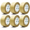 BOMEI PACK 6 Paquete de Cinta de Papel Kraft, Cinta