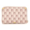 GUESS G Wave SLG Medium Zip Around Wallet Blush Logo,
