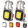 MAKDAK COB Keychain Work Light 2PC Rechargeable EDC Keychain 7