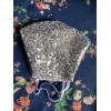 Face Mask 3 Layer Cloth Handmade Washable Color Sequin