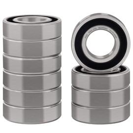 XIKE 10 pcs 6002-2RS Sealed Ball Bearing 15x32x9mm Chrome Steel and Pre-lubricated, 6002RS Sealed Ball Bearing