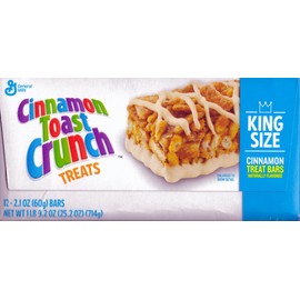 Cinnamon Toast Crunch - Kids Favorite Treat -2.1Oz. -12 King Size Breakfast Bars