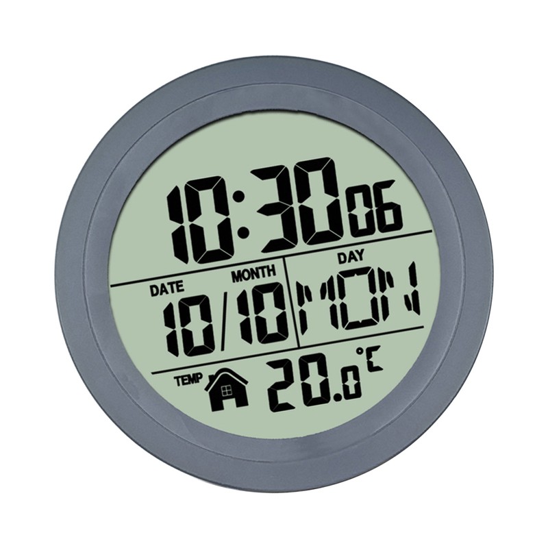 No Punching Suction Cup Clock Home Clock Waterproof Bathroom Washroom