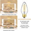 Leools E26 Vintage Edison Bulbs 8W Dimmable LED Bulbs Soft