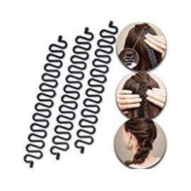 2Pcs Black Women Hair Braiding Tool Roller Hair Twist Styling Accessories simple and Styling Tools Hair Rollers