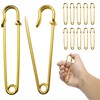 Extra Large Safety Pins, 10 PCS Heavy Duty Big Safty