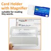 MAGDEPO 3X Magnifier Bookmark Ruler for Reading, Credit Card Size