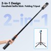 UTEBIT 59'' Telescopic Selfie Stick with Tripod, Enhanced 4-Leg Steady