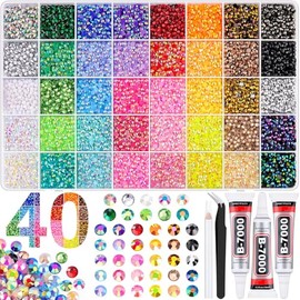 BELLEBOOST 45000-Piece Multicolor Rhinestones Bedazzling Kit