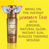Jergens - Espuma bronceadora natural Glow Instant Sun sin sol,