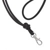 Soft nappa leather lanyard - assorted colours chrome colour clips