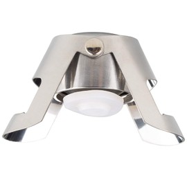 Axgo Stainless Steel Champagne Stopper Red Wine Bottle Sealer, Silver