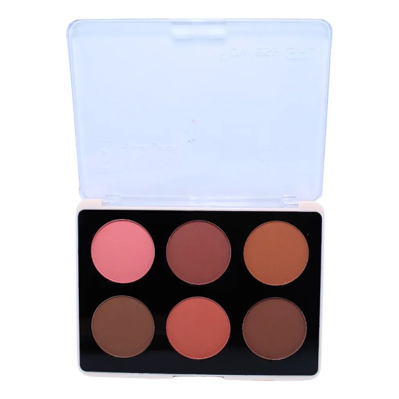 Paleta De Rubores Blush +iluminador Rosa