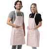 TOSHEX Kitchen Apron Waterdrop Resistant Cotton Apron with adjustable Aprons