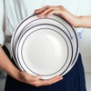 YFWOOD Ceramic Dinner Plates Set Of 6, 8 Inch Salad