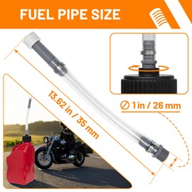 mapleza 4 PCS High - Performance Racing & Household Gas Can Hoses with 8 PCS Fuel Jug Vent Caps Fuel Can Hose Suitable for 3/5/5.5 Gallon VP Fuel Jugs