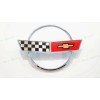 AUTO Chrome Red Front Nose Hood Rear Gas Lid Cross