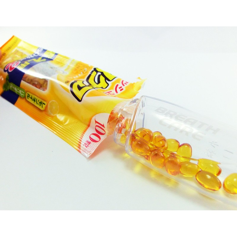 Breath Care Breath Cooling Capsules with Water, Lemon, Refill, 100