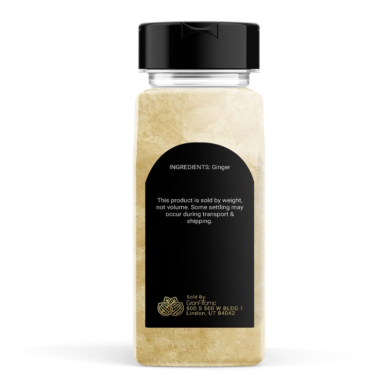 GranAroma Ground Ginger, 8 oz, Pure Root Powder, Indian &